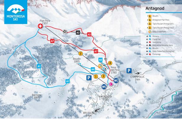 Antagnod: le seggiovie del sole del Monterosa Ski